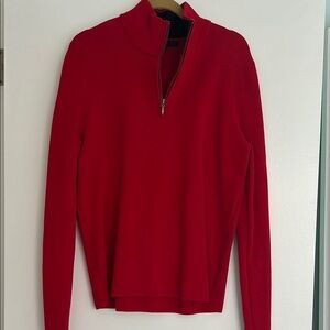 EXPRESS Red Half-Zip Men's Medium Sweater
